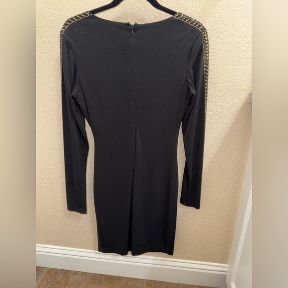 Guess Elegant Black Dress with Gold Accents - Picture 5 of 5